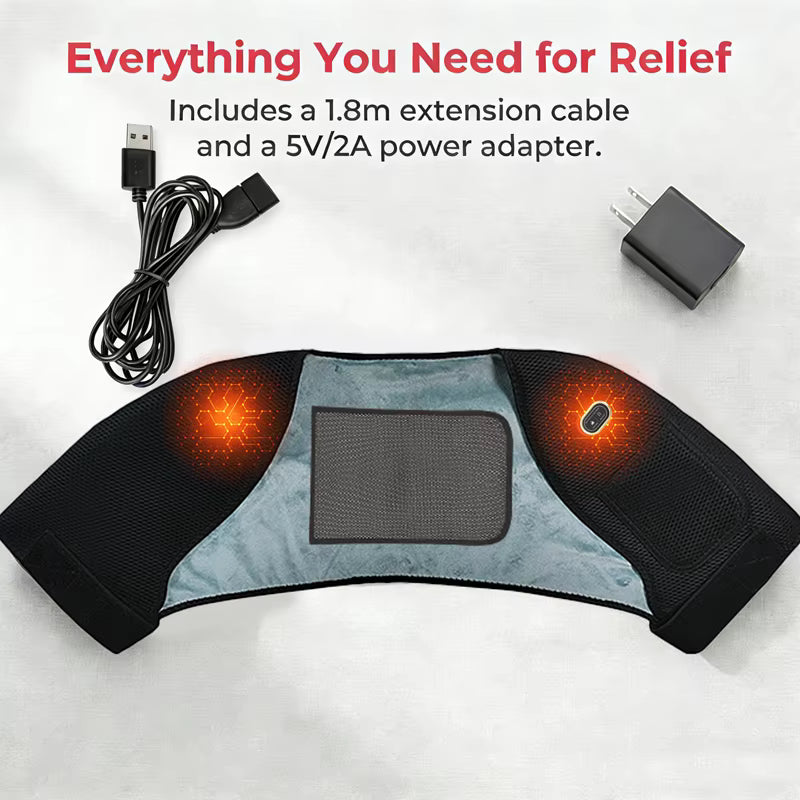 Electric Neck & Shoulder Heating Wrap – Muscle Relief Pad