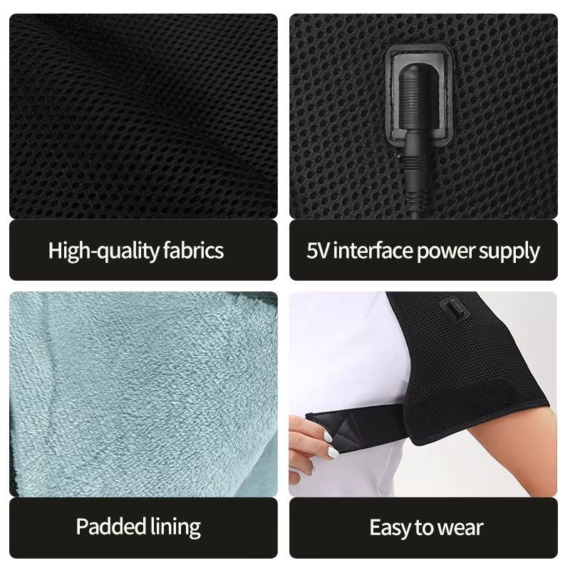 Electric Neck & Shoulder Heating Wrap – Muscle Relief Pad
