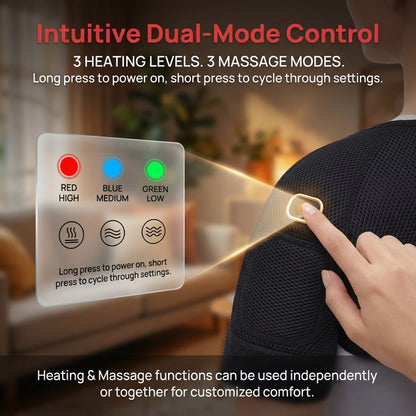 Electric Neck & Shoulder Heating Wrap – Muscle Relief Pad