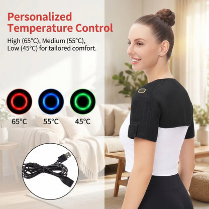 Electric Neck & Shoulder Heating Wrap – Muscle Relief Pad